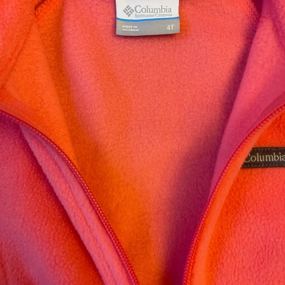Columbia Neon Pink Fleece Jacket - Picture 4 of 4